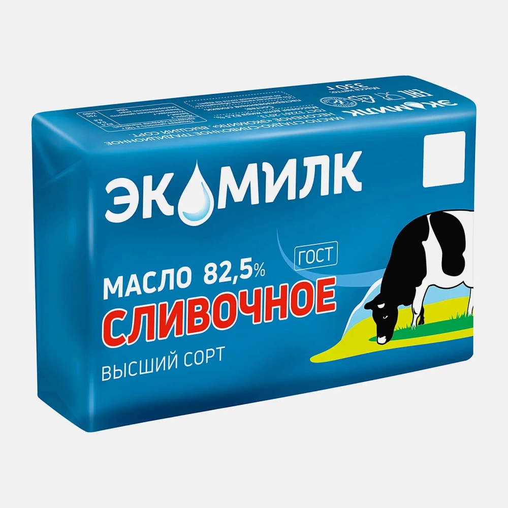 Сливочное масло Традиционное Экомилк 82.5% 330г