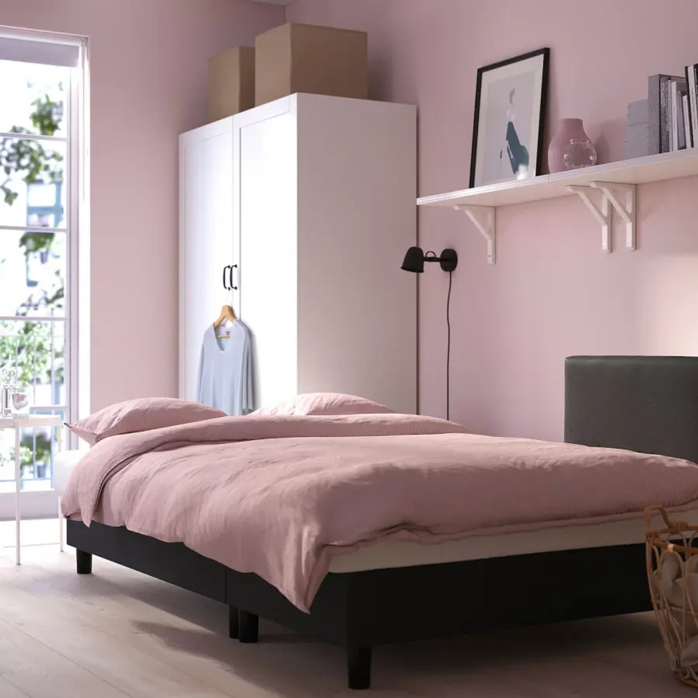 3-местный диван и шезлонг - IKEA ÄLVDALEN/ALVDALEN/ЭЛВДАЛЕН ИКЕА, 81х82х196 см, черный