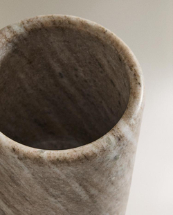 ZARA HOME МРАМОРНАЯ БАНКА ДЛЯ СТОЛОВЫХ ПРИБОРОВ, СЕРЫЙ