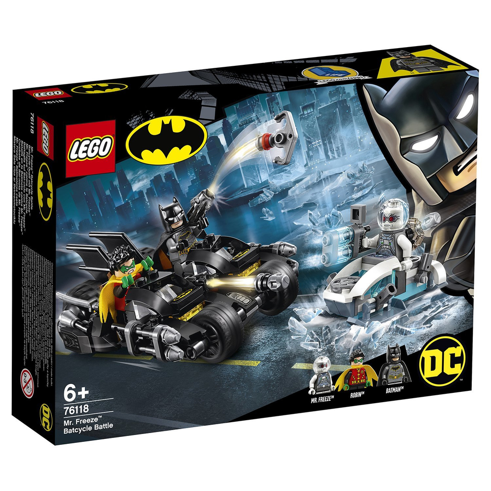 LEGO Super Heroes: Гонка на мотоциклах с мистером Фризом 76118 — Mr. Freeze Batcycle Battle Clash — Лего Супер Герои ДиСи