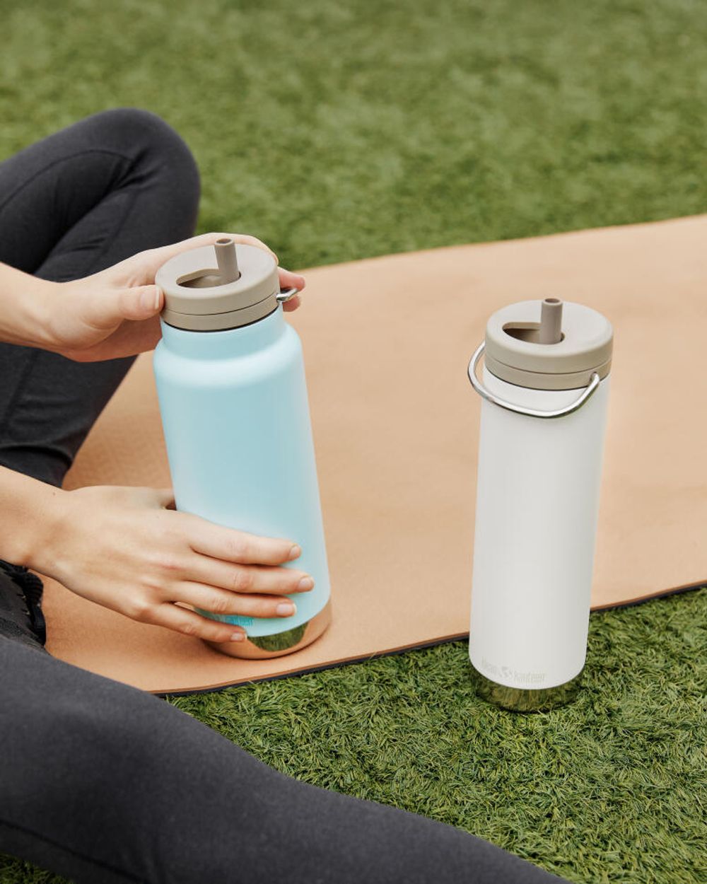 Термобутылка Klean Kanteen TKWide Twist Cap 32oz (946 мл) Blue Tint