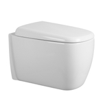 Унитаз ABBER Rechteck AC1217 подвесной белый, безободковый, смыв торнадо