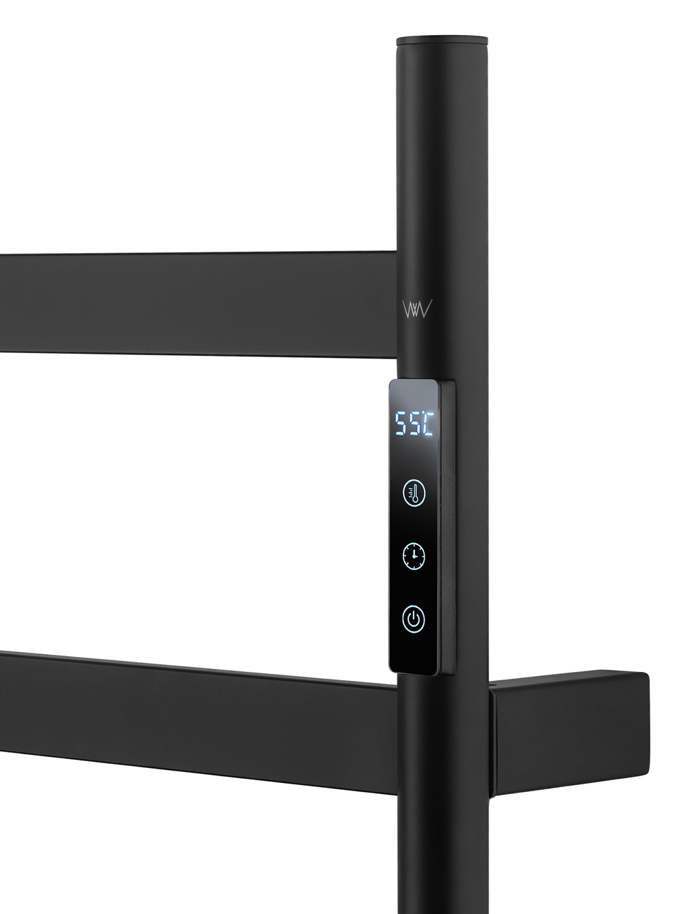 Полотенцесушитель электрический WONZON & WOGHAND ESSEN, Черный матовый (WW-A405-MB)