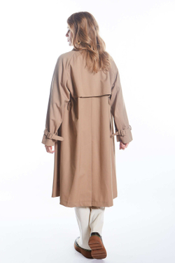 ДВУБОРТНЫЙ ТРЕНЧ ИЗ НЕПРОМОКАЕМОЙ ТКАНИ