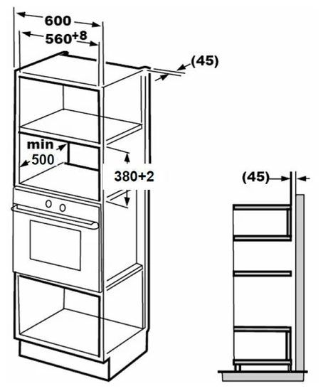 Встраиваемая микроволновая печь Midea MM820B2Q-SS
