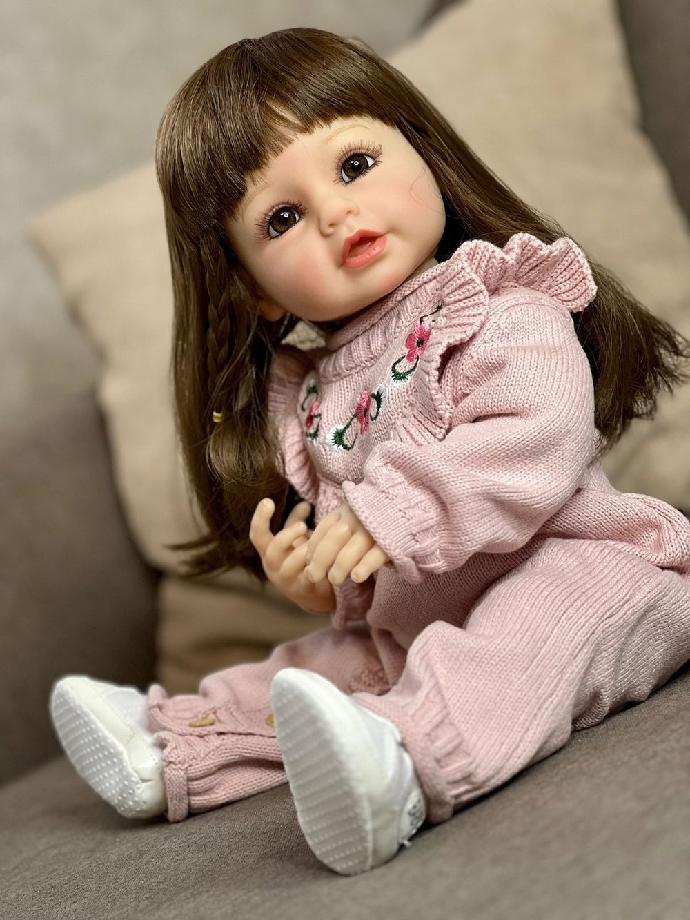 Кукла Реборн виниловая 55см в пакете (FA-309)