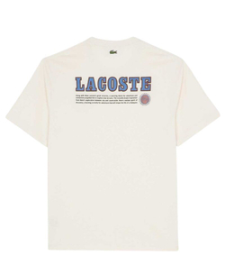 Теннисная футболка Lacoste Multi Print Jersey - ecru white