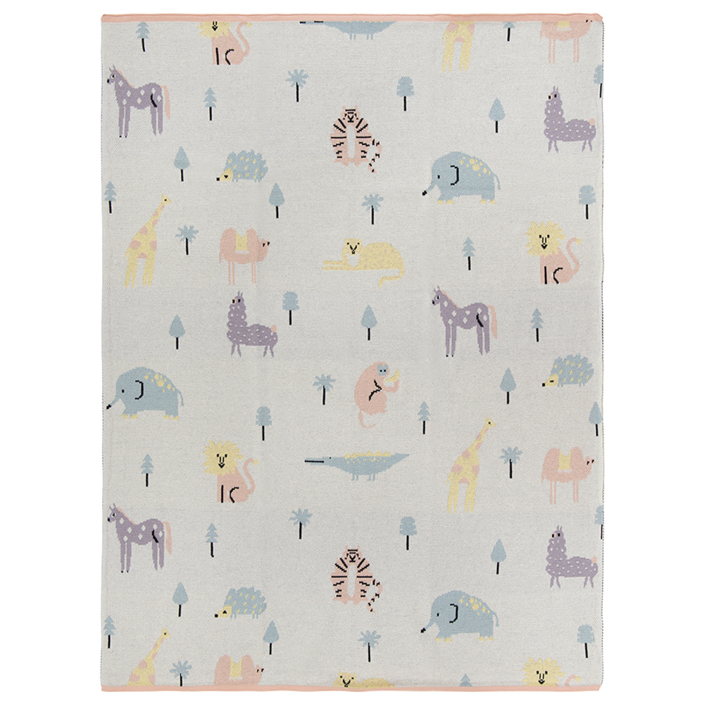 Плед 80х110 Tkano Tiny world Animalia world TK20-KIDS-TH0001