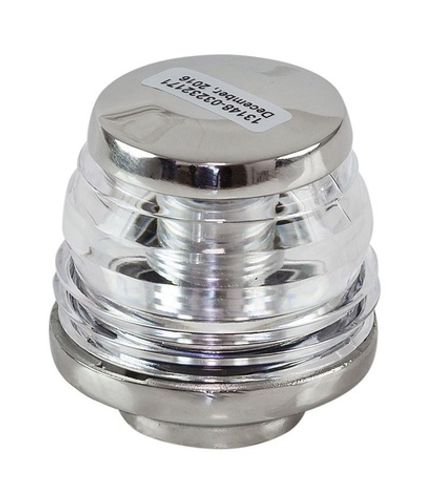 Огонь топовый диам. 60x62 мм, нержавеющий корпус, 12-24 В, 2 Вт, LED, Ba15d