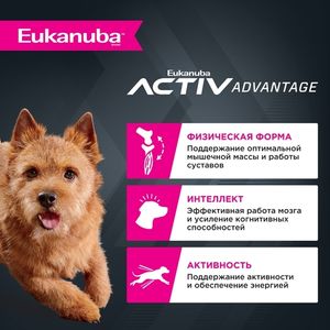 Сухой корма Eukanuba Adult Small Breed 1+ Years для взрослых собак мелких пород с птицей