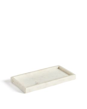 Поднос Serela из белого мрамора 35 x 18 см