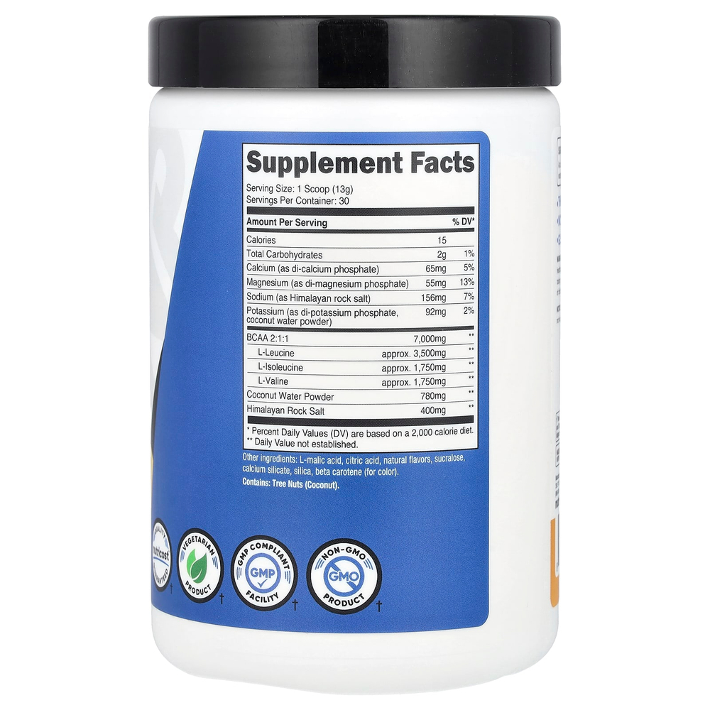 Nutricost, Performance, BCAA +, персик и манго, 393 г (14 унций)