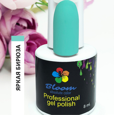 Bloom Гель-лак Яркая бирюза 206, 8 мл