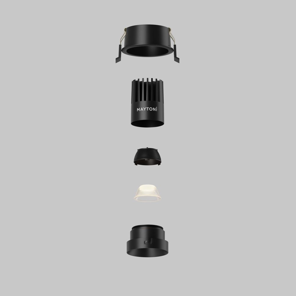 Светильник встраиваемый светодиодный Maytoni   DL115-10W-2.7K-B