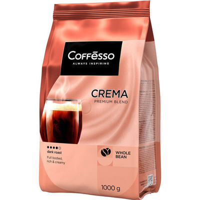 Кофе зерновой Coffesso Crema 1,0 кг