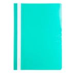 Папка скоросшиватель inФОРМАТ А4 бирюз. пластик 180 мкм карман д/маркир.этикет.