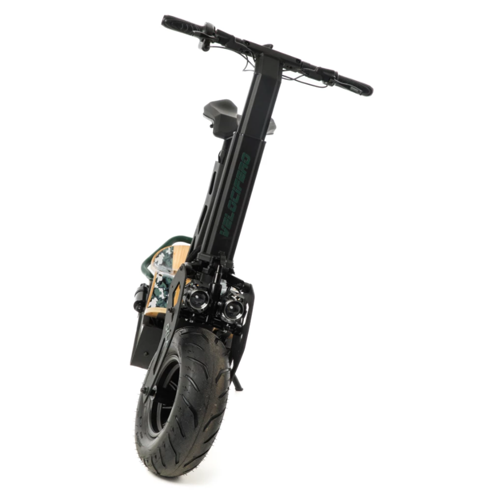 Электросамокат Velocifero MAD 1000W (Army) с сиденьем