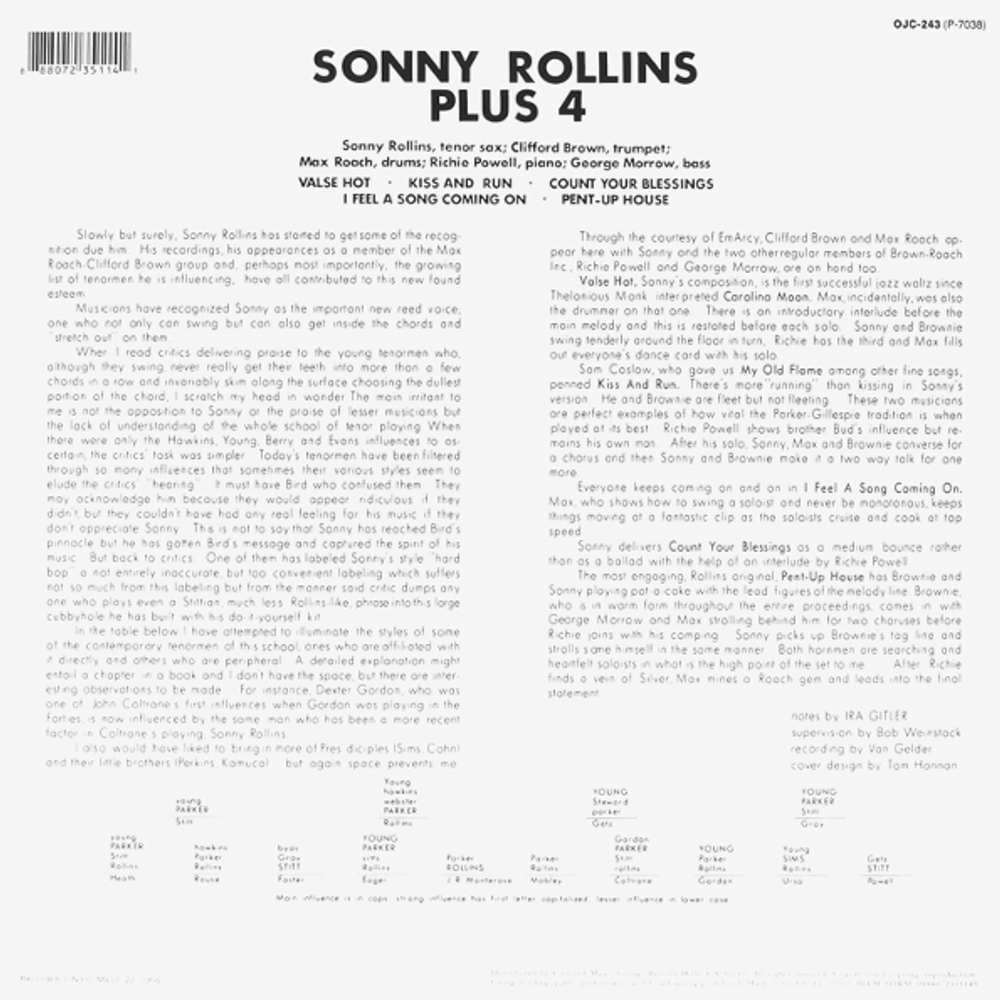 Sonny Rollins / Plus 4 (LP)