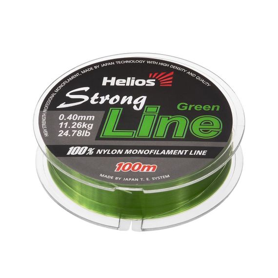 Леска Helios Strong Line Nylon Dark Green 0,40mm/100 (HS-SLG-40/100)