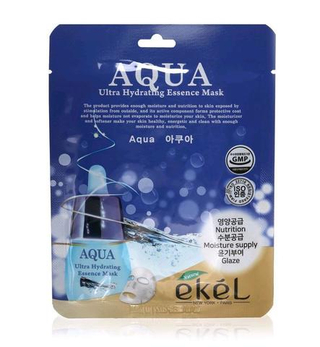 Тканевая маска с гидролизованным коллагеном EKEL Aqua Ultra Hydrating Essence Mask