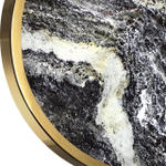 5079/30L L-VISION ODL24 535 зол/серо-бежевый/металл/натур.камень/акрил Настенный светильник с переключ.цветов.темпер. LED 30W 3000К/4000K/6000K BERGI