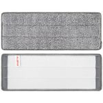 Насадки МОП для швабры (кармашки с 2-х сторон) КОМПЛЕКТ 4 шт., микрофибра, 33х12,5 см, LAIMA, 608146