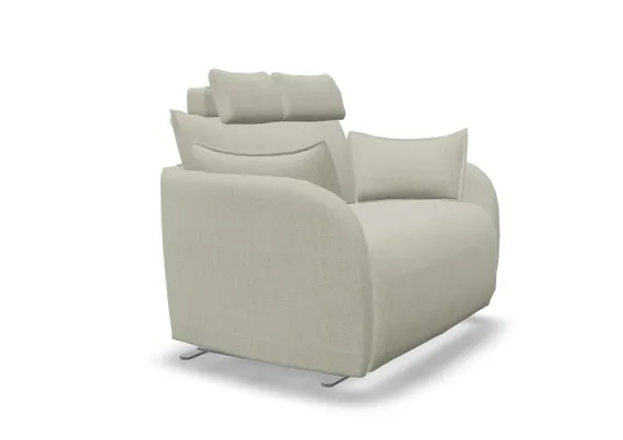 Раскладывающееся кресло-качалка Nadia XL, Bar - Anthracite, ткань Axis S.6