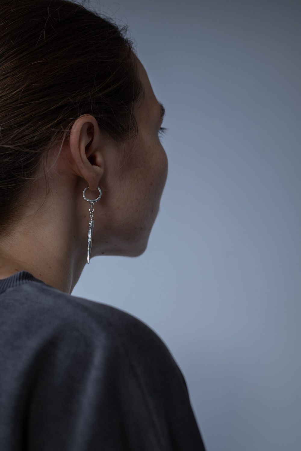 Серьга Rough Jwlry Edges светлая