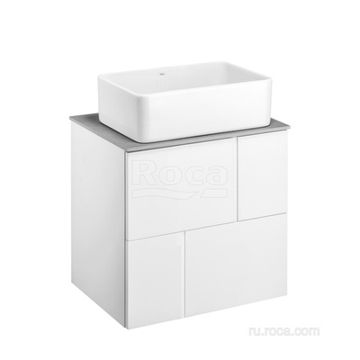 Тумба под раковину Roca Luna 60 2 ящика белый ZRU9307764