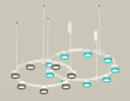 Ambrella Комплект подвесного светильника Techno Ring с композитным хрусталем Traditional DIY XR92081300