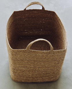 Zara Home Корзина из морской травы, цвет бежевый, 40 см
