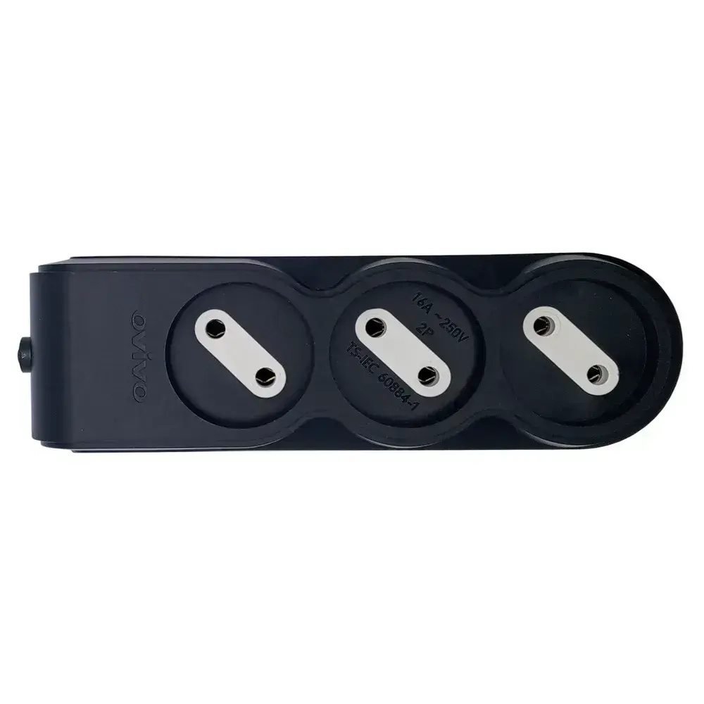 Колодка 3-местн. б/з черная