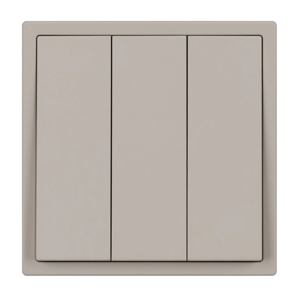 Механизм выключателя трехклавишный непроходной SWT-NOBE-MK03-SFPL-CA (230V, 10A) (Arlight, Кашемир) 061797