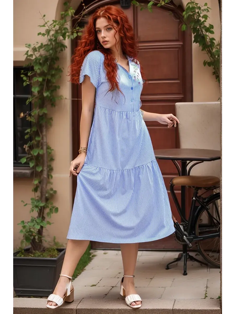 Платье женское "Шалфей"