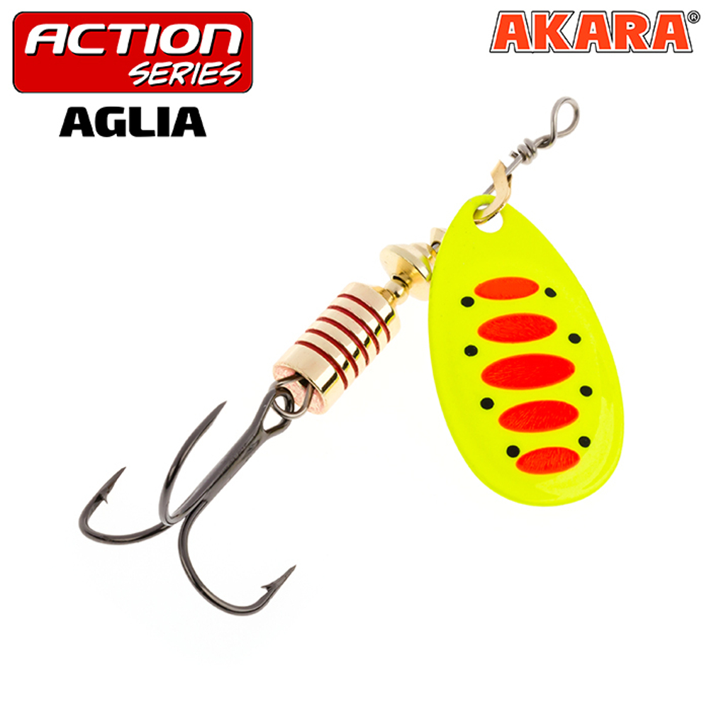 Блесна вращающаяся Akara Action Series Aglia 2 5 гр. 3/17 oz. A33
