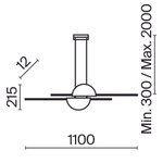 Подвесной светильник Maytoni MOD179PL-L26BS4K