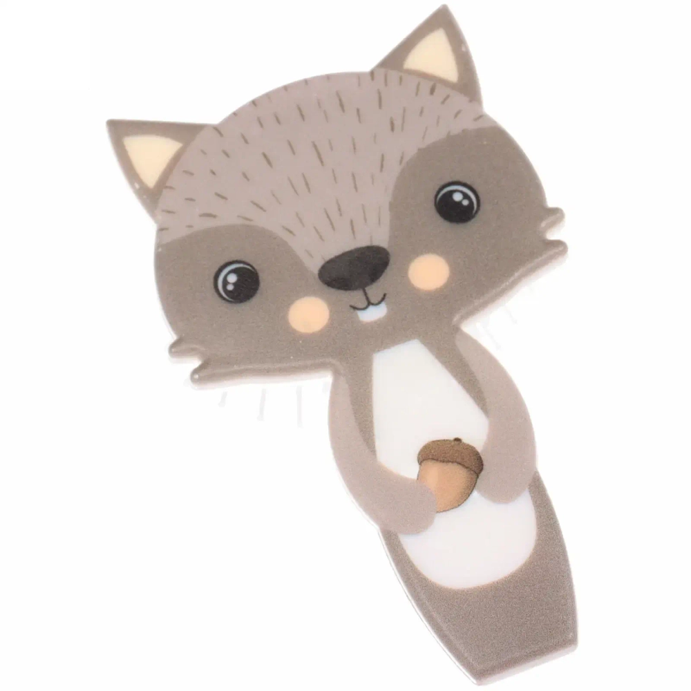 Расческа массажная детская «Zverushka» бурундучок, 7*13см, в пластиковой коробке