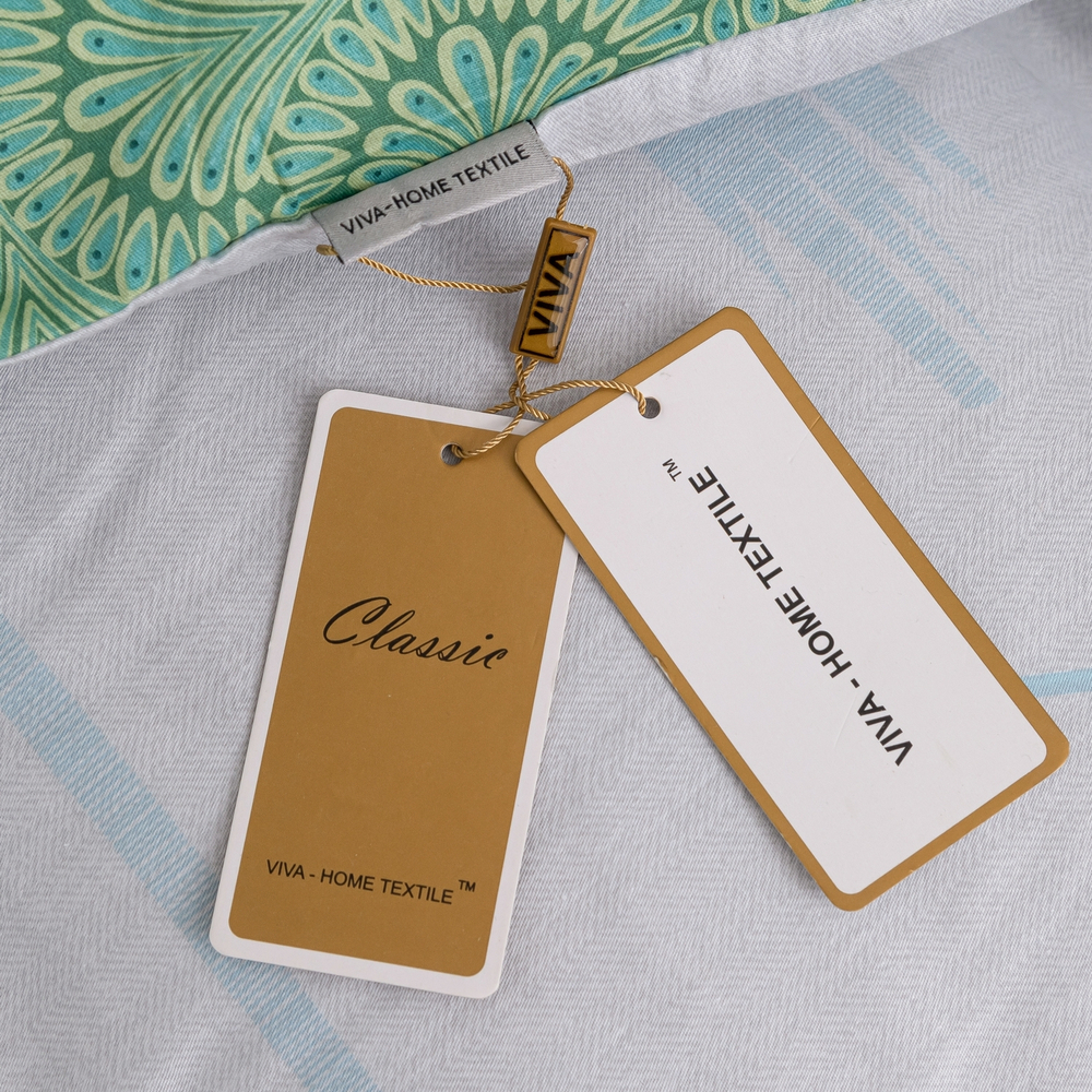 Комплект постельного белья Делюкс Сатин 100% хлопок на резинке LR453