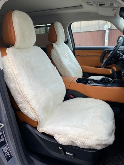 Накидки чехлы меховые из овчины 2 шт