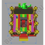 Коммерческий надувной батут "Замок дракона"