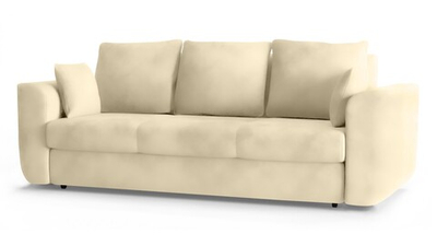 Диван Стемфорд Лайт Vivaldi 03 230*94*80 см, Бежевый Велюр Еврокнижка Фиеста