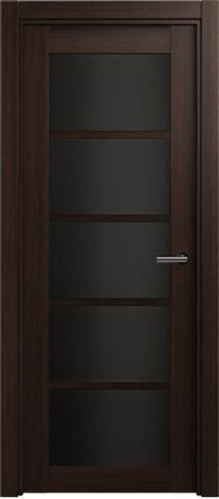 Межкомнатная дверь Status (Статус) 122 триплекс черный Орех