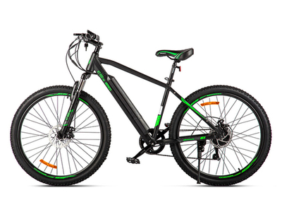 Электровелосипед Eltreco XT 600 Pro (Серо-зеленый)