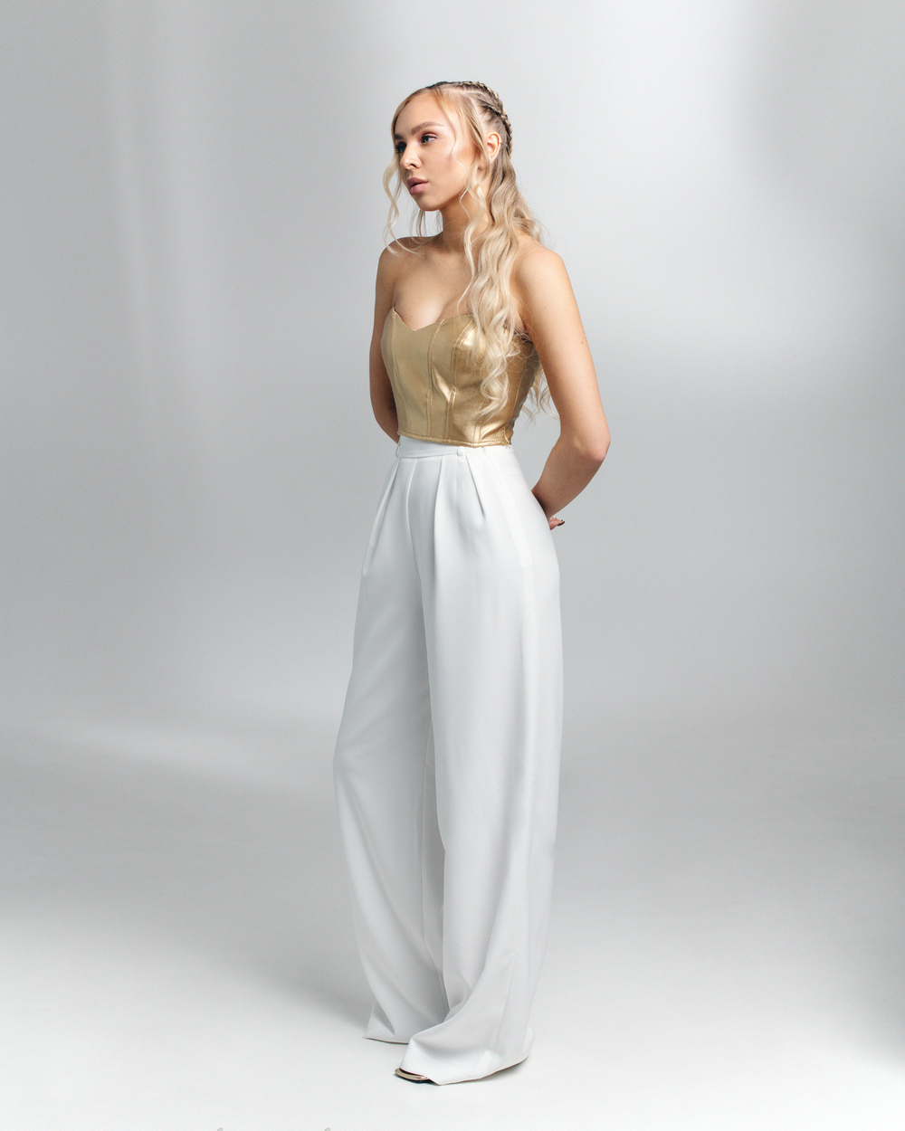 Топ-корсет из эко-кожи