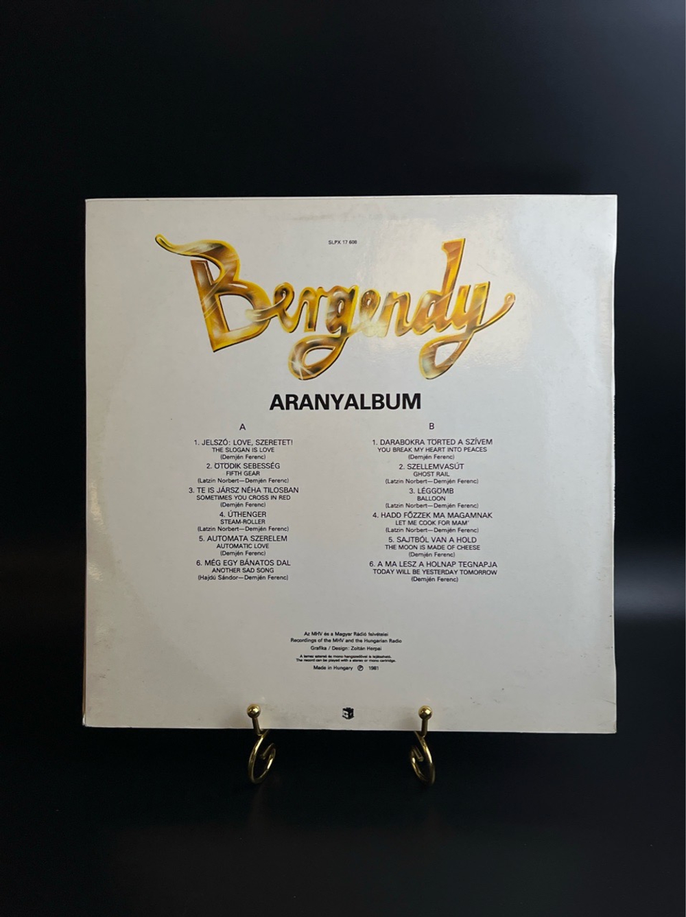LP Bergendy - Aranyalbum. Виниловая пластинка 12 дюймов. Венгрия 1981 год.