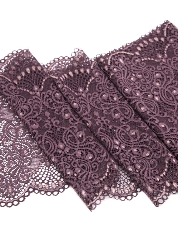 03-170  Кружево эластичное 22 см, крокус