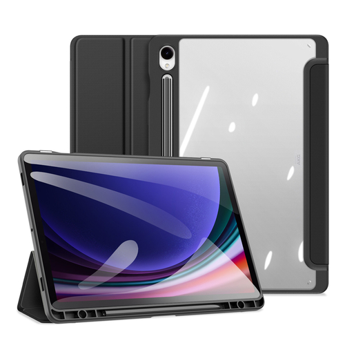 Чехол книжка черного цвета для Samsung Galaxy Tab S10 Lite, Tab S10 FE, Tab S9, Tab S9 FE, серия Toby Series Case от Dux Ducis
