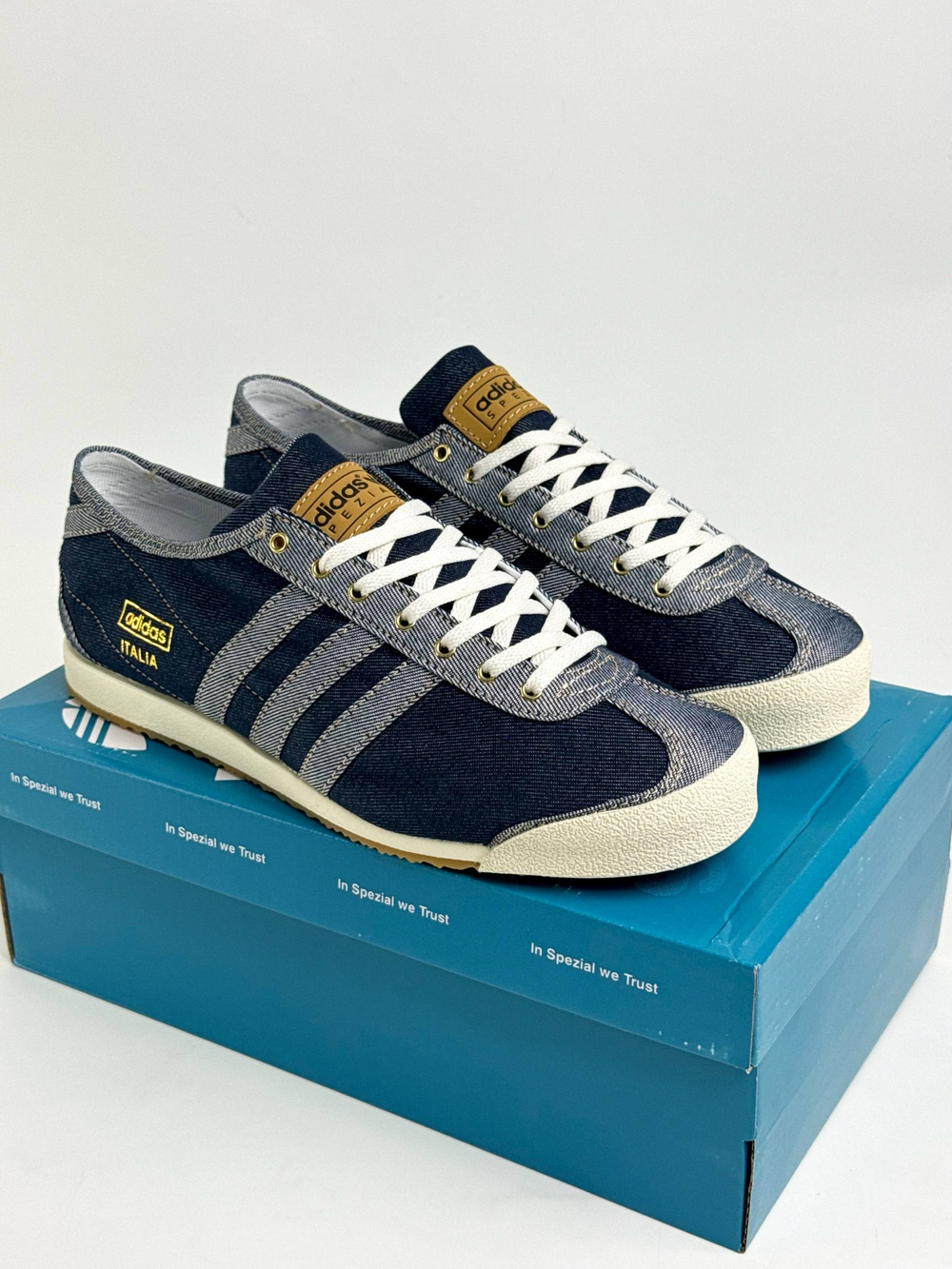 Кроссовки Adidas Spezial Italia #B296 (син.)