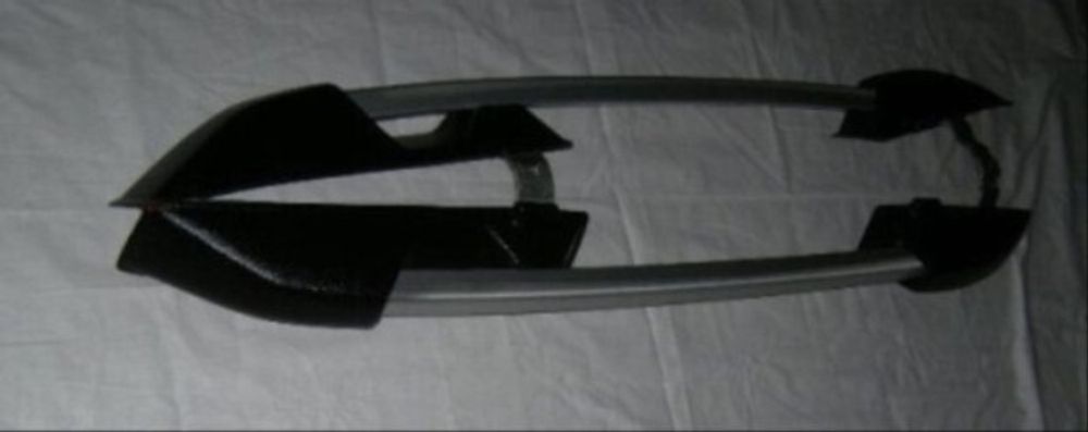 Багажник-рейлинги /1118, 2190 Гранта/ с поперечиной, серебристый (VAMER)