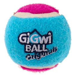 Игрушка "Мяч" (с пищалкой) в наборе 3 шт (теннисная резина) - для собак (GiGwi 75337, 75338, 75339, 75340)